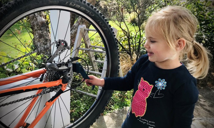 charlie and bike