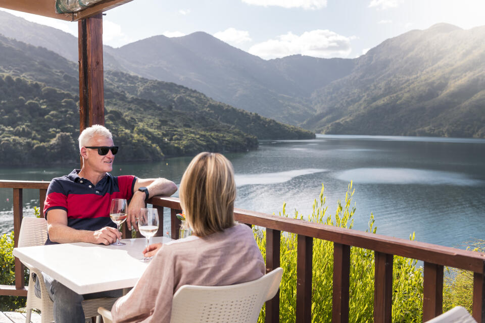 Punga Cove drinks restaurant couple water views MH (1)